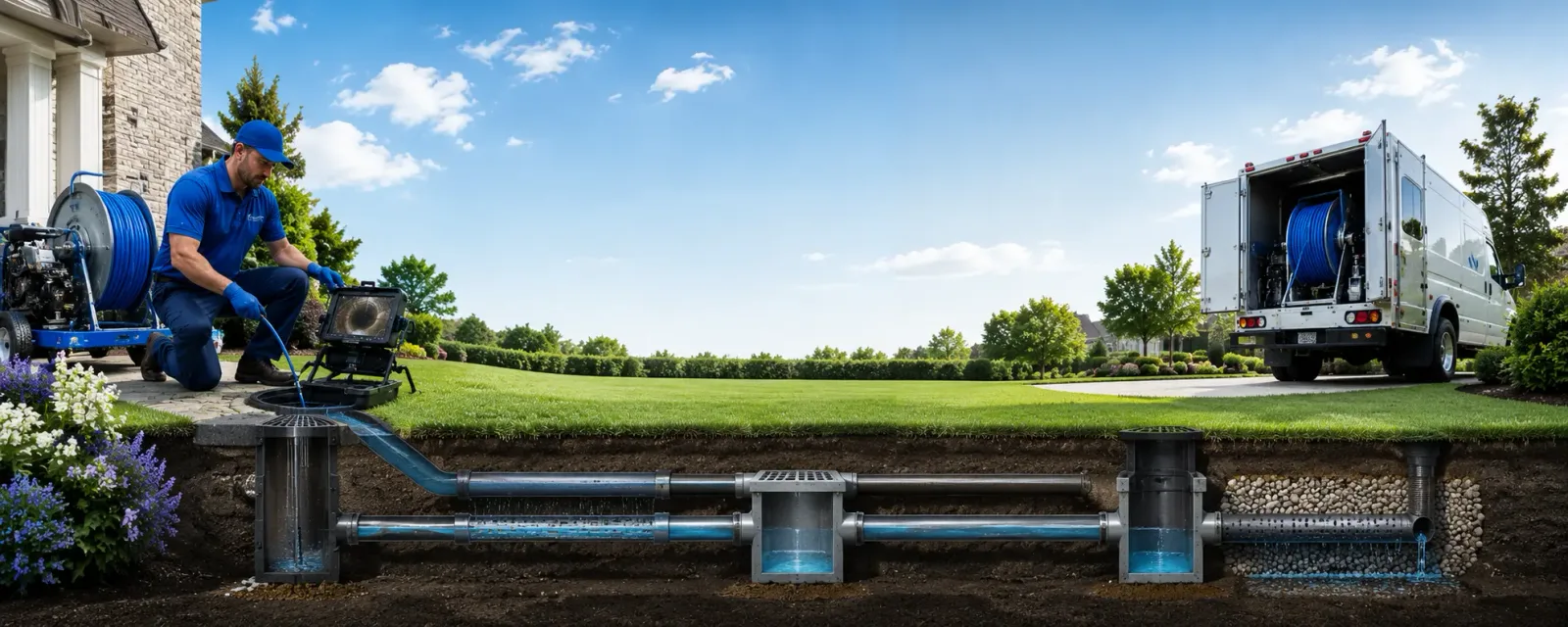 Outdoor drain cleaning information for Portageville, NY